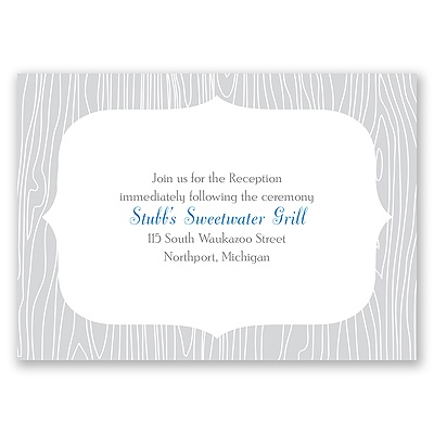 Buck & Doe - Reception Card