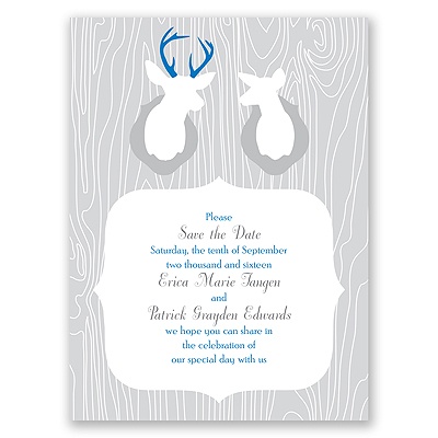 Buck & Doe - Save the Date Card