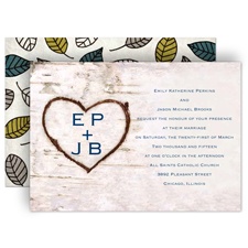 Carved in Love - Mosaic - Invitation