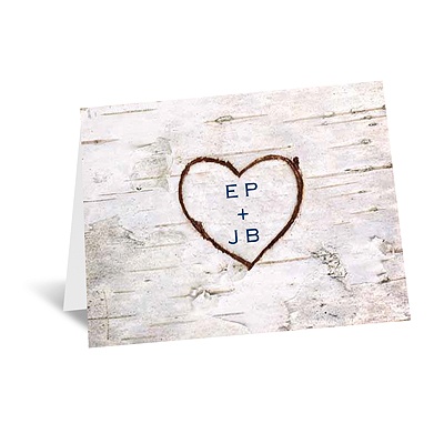 Carved in Love - Note Card and Envelope