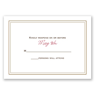 Sweet Meadow - Response Card and Envelope
