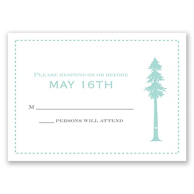 Majestic Love - Response Card and Envelope