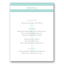 Majestic Love - Menu Card