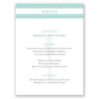Majestic Love - Menu Card