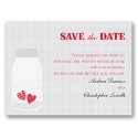 Jar of Hearts - Grey - Save the Date Card