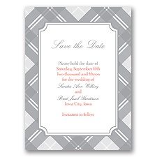 Highland Plaid - Save the Date Card
