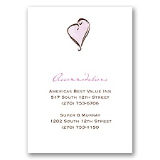 Gingham Lanterns - Accommodations Card