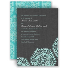 Rustic Brooch - Invitation