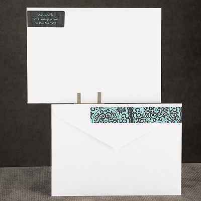 Rustic Brooch - Address Label