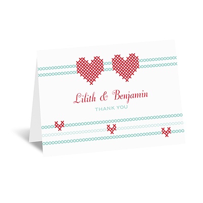 Cross My Heart - Thank You Card and Envelope