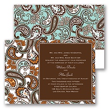 Vintage Paisley - Invitation