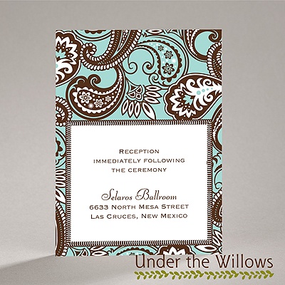 Vintage Paisley - Reception Card