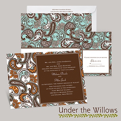 Vintage Paisley - Invitation