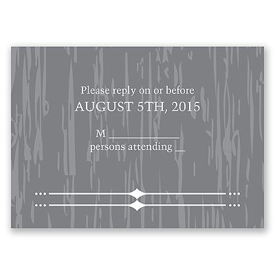 Rustic Romance - Response Card and Envelope