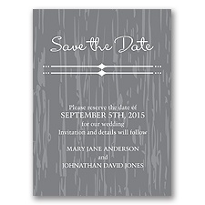 Rustic Romance - Save the Date Card