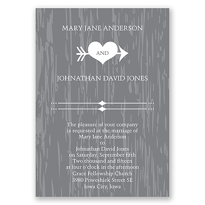 Rustic Romance - Invitation