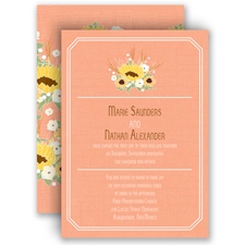 Country Sunflowers - Corabell - Invitation