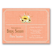 Country Sunflowers - Corabell - Bridal Shower Invitation