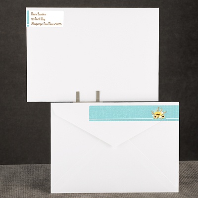 Country Sunflowers - Fountain - Address Label