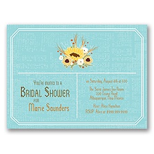 Country Sunflowers - Fountain - Bridal Shower Invitation