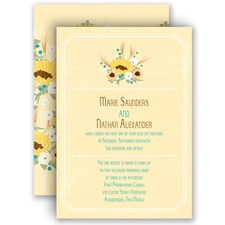 Country Sunflowers - Honey - Invitation