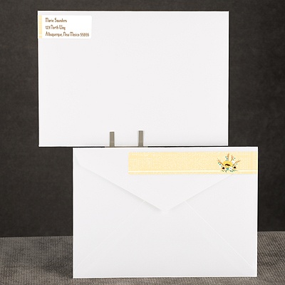 Country Sunflowers - Honey - Address Label