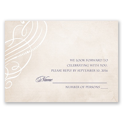 Legacy of Love - Response Card and Envelope