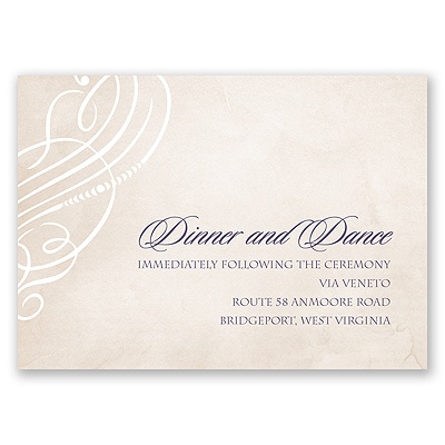 Legacy of Love - Reception Card