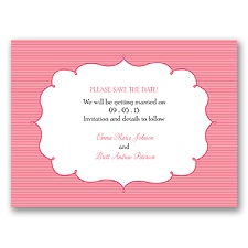 Chic Crest - Save the Date Card