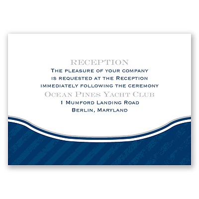 Vintage Nautical - Reception Card