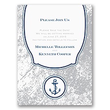Vintage Nautical - Save the Date Card