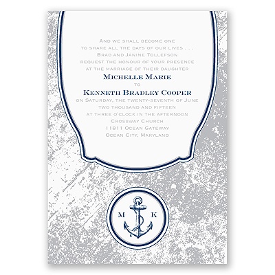 Vintage Nautical - Invitation