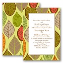 Rustic Leaves - Limelight - Invitation