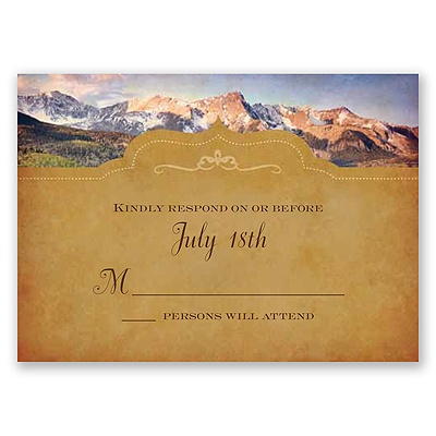 Sierra Splendor - Response Card and Envelope