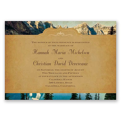 Sierra Splendor - Invitation