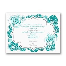 Pretty Flowers - Engagement Party Invitation
