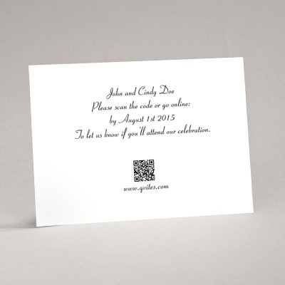 Qvites™ - White - Response Card