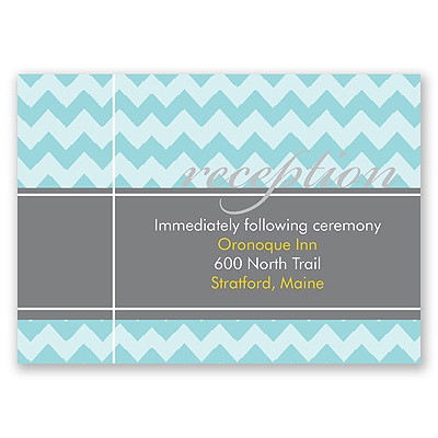 So Chevron - Reception Card