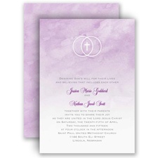United In Faith - Freesia - Invitation