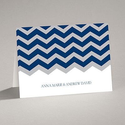 Chevron Style - Note Card and Envelope