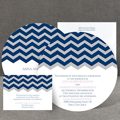 Chevron Style - Invitation