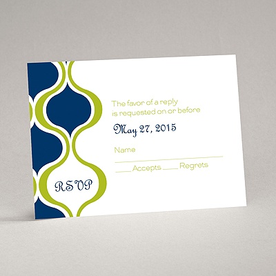 Retro Waves - Response Card and Envelope
