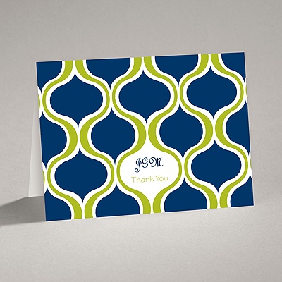 Retro Waves - Note Card and Envelope