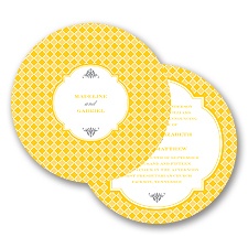 Gingham Crest - Invitation