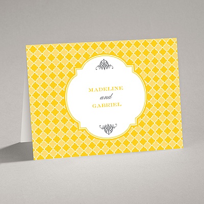Gingham Crest - Note Card and Envelope