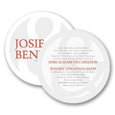 Patterned Ampersand - Invitation