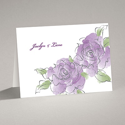 Artistic Roses - Note Card and Envelope