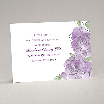 Artistic Roses - Reception Card