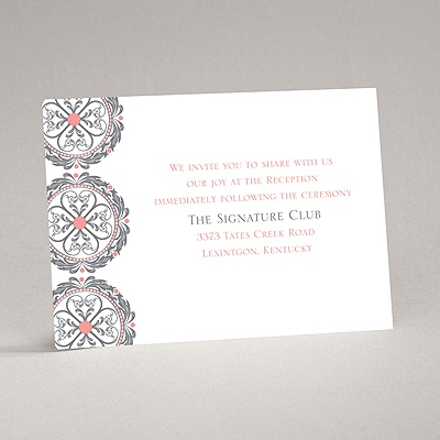 Medallion Romance - Reception Card