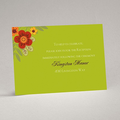 Floral Fiesta - Reception Card